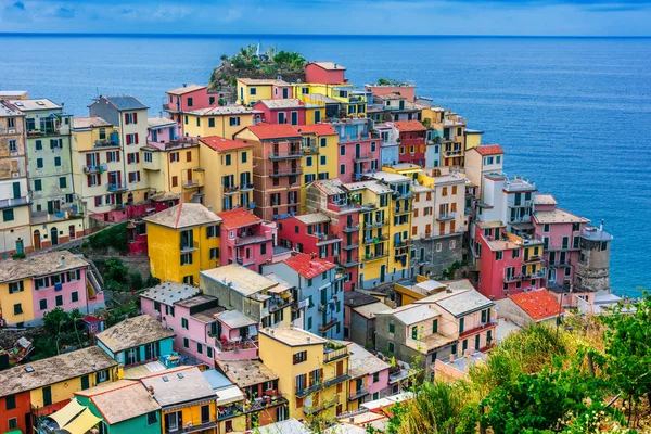 Pintoresca Ciudad Manarola Provincia Spezia Liguria Italia —  Fotos de Stock