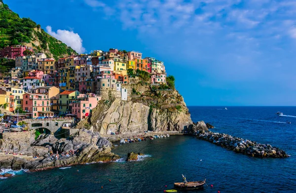 Picturesque Town Manarola Province Spezia Liguria Italy — Stock Photo, Image