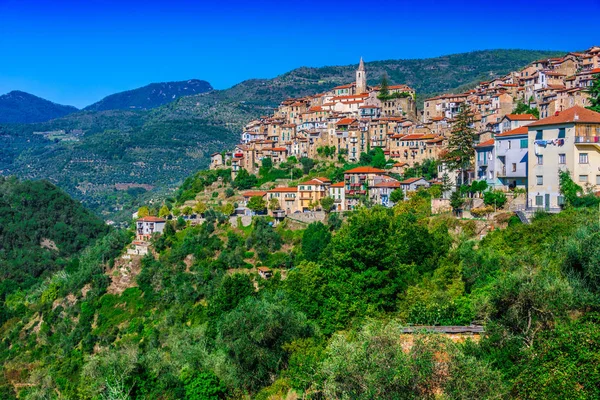 Veduta Apricale Provincia Imperia Liguria Italia — Foto Stock