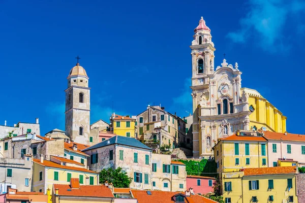 Aldeia Cervo Riviera Italiana Província Imperia Ligúria Itália — Fotografia de Stock