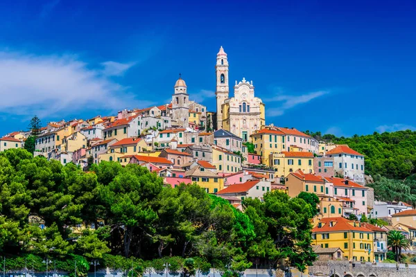 Paese Cervo Sulla Riviera Italiana Provincia Imperia Liguria Italia — Foto Stock