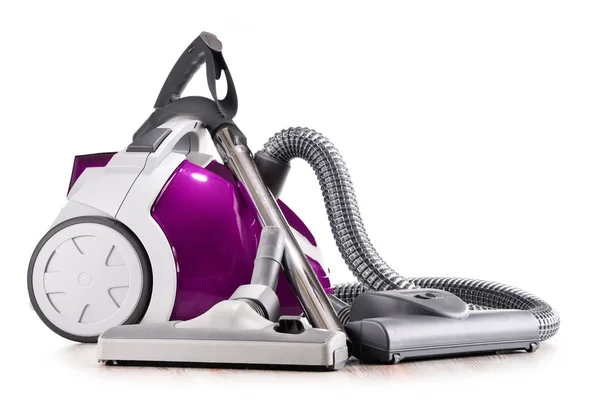 Canister Vacuum Cleaner Untuk Penggunaan Rumah Terisolasi Pada Latar Belakang — Stok Foto