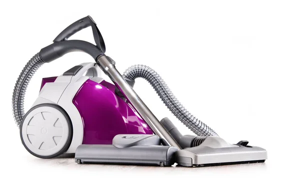 Canister Vacuum Cleaner Untuk Penggunaan Rumah Terisolasi Pada Latar Belakang — Stok Foto