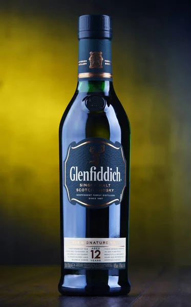 Poznan Pol Jan 2019 Bottle Glenfiddich Whisky Single Malt Vendu — Photo