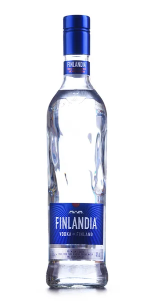 Poznan Pol Jan 2019 Bottle Finlandia Brand Finnish Vodka Owned — Stock Photo, Image