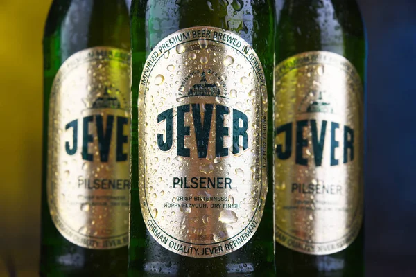 Poznan Pol 2018 Bottle Jever Eine Beliebte Biermarke Des Friesischen — Stockfoto