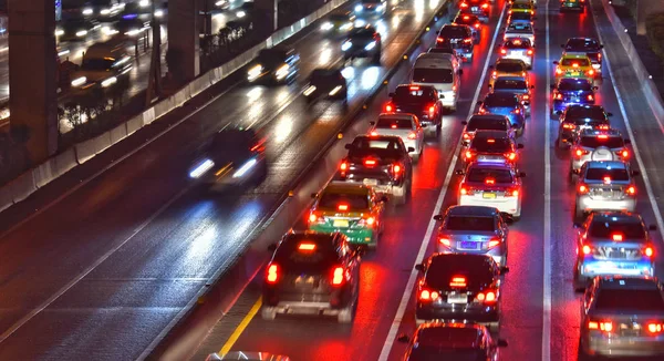 Kontrollerad Motorväg Bangkok Rusningstid — Stockfoto