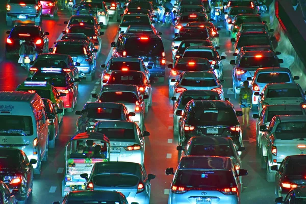 Bangkok Thailand Jan 2018 Street Bangkok Rush Hour — Stock Photo, Image