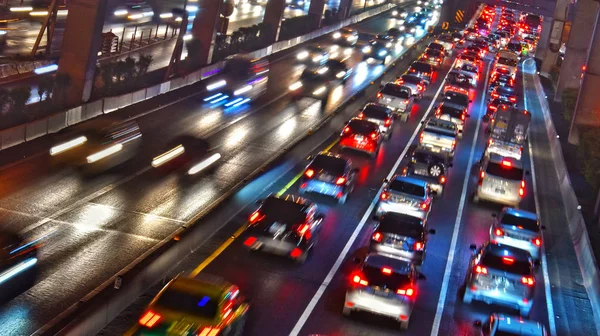 Autostrada Accesso Controllato Bangkok Durante Ora Punta — Foto Stock