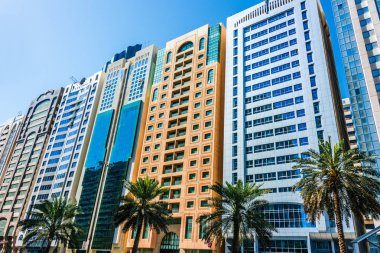 Abu Dhabi, Birleşik Arap Emirlikleri şehrin modern mimari