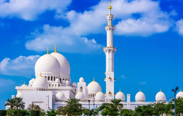 Шейх Заїд Велика Мечеть Абу Дабі Єднані Арабські Емірати — стокове фото
