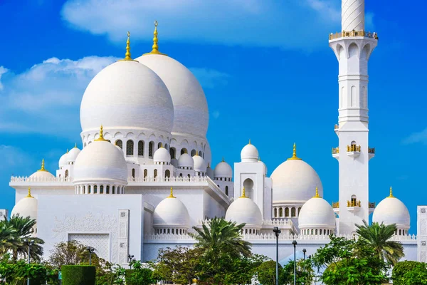 Шейх Заїд Велика Мечеть Абу Дабі Єднані Арабські Емірати — стокове фото