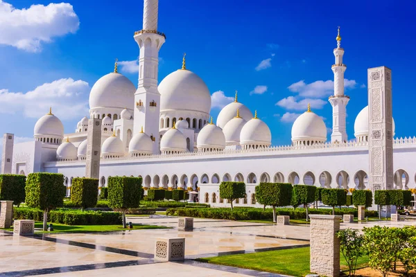 Sheikh Zayed Velká Mešita Abú Dhabí Spojené Arabské Emiráty — Stock fotografie