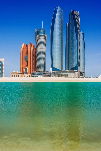 Abu Dhabi Förenade Arabemiraten Feb 2019 Etihad Towers Abu Dhabi — Stockfoto