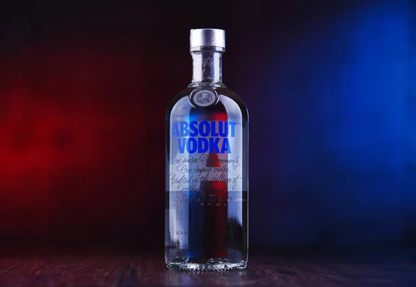 Şişe Absolut votka — Stok fotoğraf