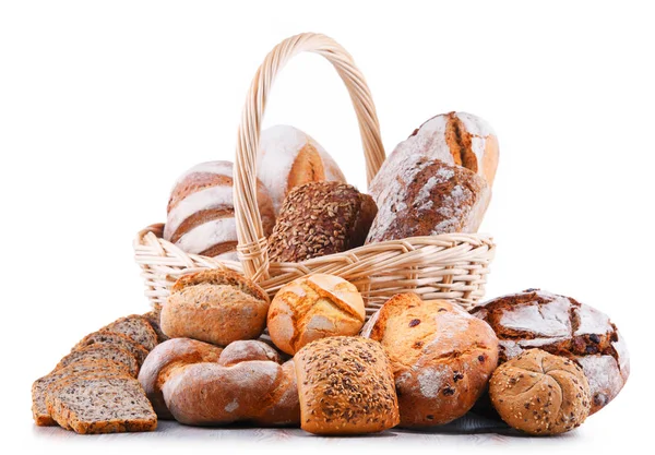 Composición con productos de panadería variados — Foto de Stock