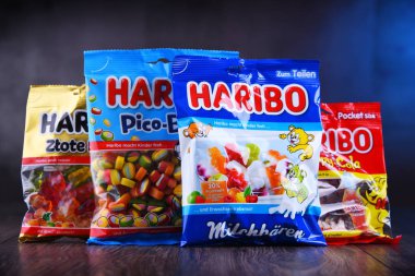 Haribo tarafından üretilen sakızlı şeker paketleri