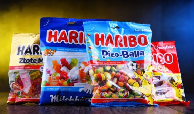 Haribo tarafından üretilen sakızlı şeker paketleri