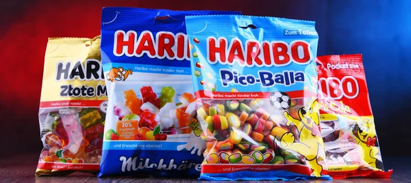 Haribo 제작한 젤리 사탕의 패키지 — 스톡 사진