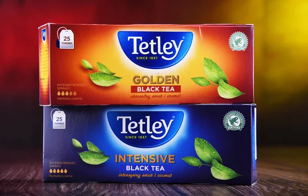 Pakietów herbaty Tetley — Zdjęcie stockowe