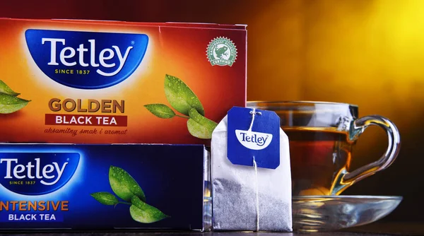 Envases de té Tetley — Foto de Stock