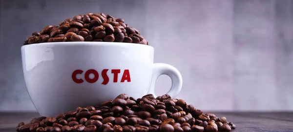 Costa Coffee kawy i fasoli — Zdjęcie stockowe