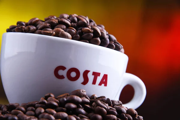 Costa Coffee kawy i fasoli — Zdjęcie stockowe