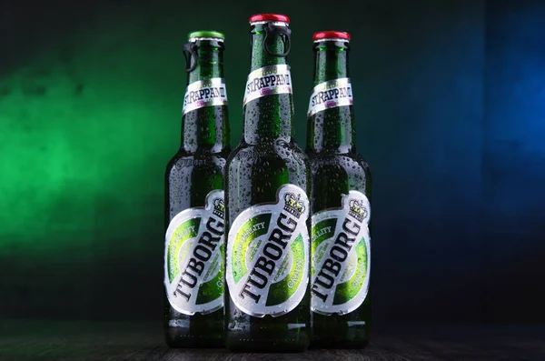 Botellas de cerveza Tuborg —  Fotos de Stock