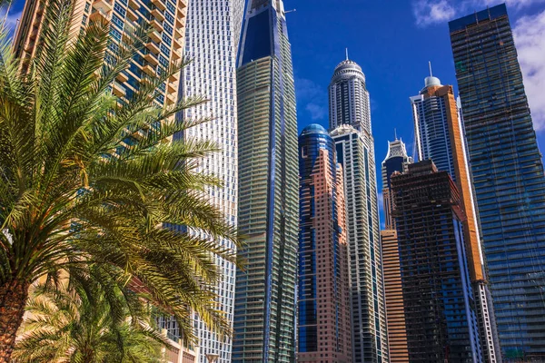 Modern residential architecture of Dubai Marina, UAE — Stock Photo, Image