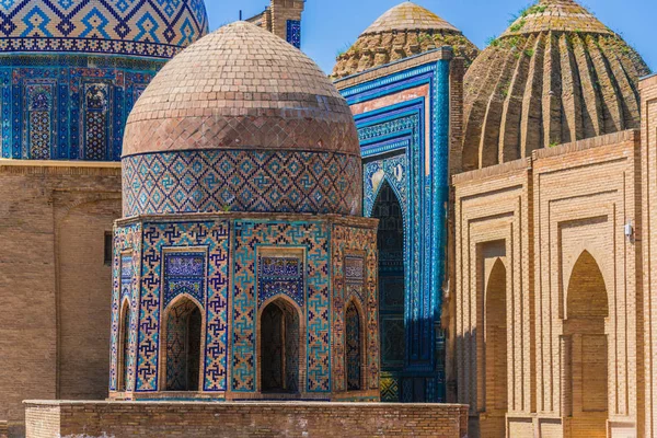 Shah-i-Zinda, egy Necropolis a Samarkand, Üzbegisztán — Stock Fotó