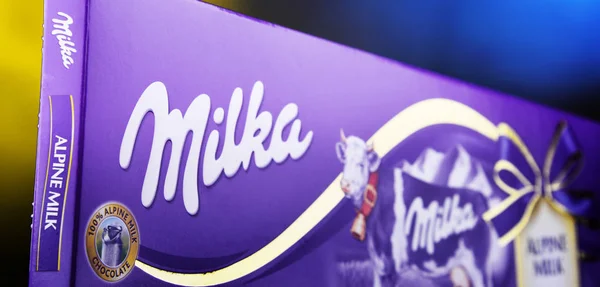 Cokelat Milka Terberbagai — Stok Foto