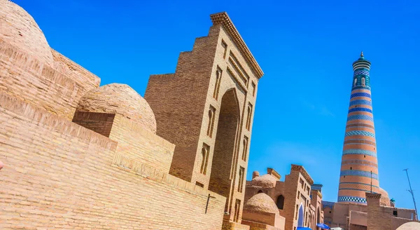 Historische architectuur van Khiva, Oezbekistan — Stockfoto