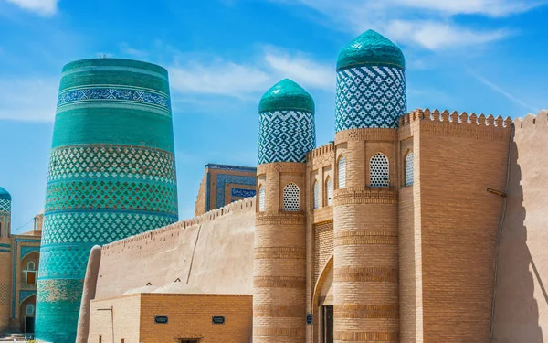 Historische architectuur van Khiva, Oezbekistan — Stockfoto