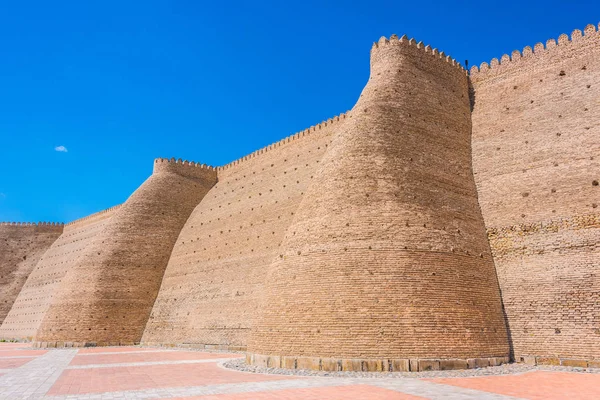 Walls of the Ark of Bukhara in Uzbekistan