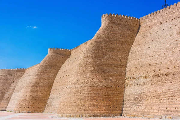 Walls of the Ark of Bukhara in Uzbekistan