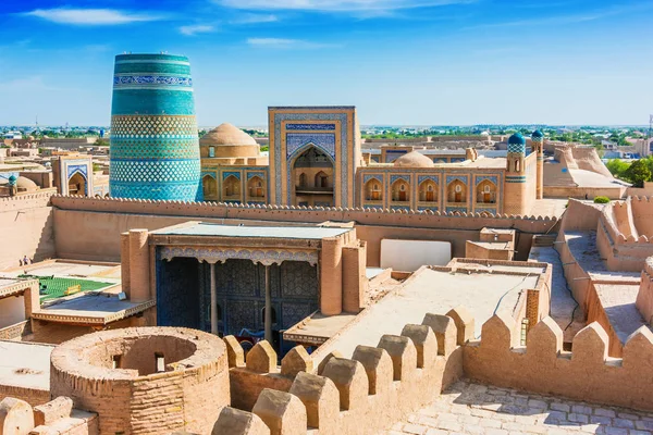 Khiva, Özbekistan 'ın tarihi mimarisi — Stok fotoğraf