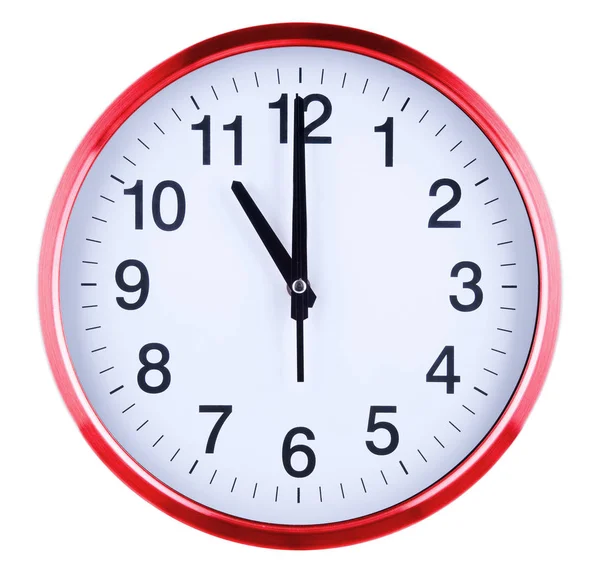 Wall clock isolated on white background — Stock Photo, Image