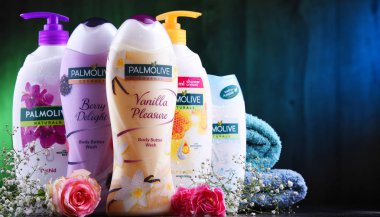 Palmolive kozmetik kapları.