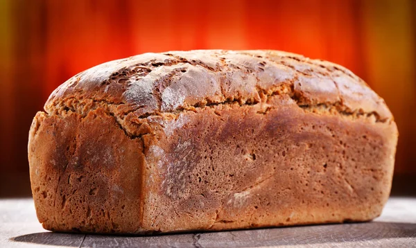 Large loaf of fresh organic bread — Stock Photo, Image