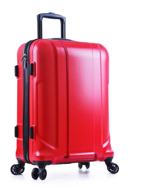 Travel suitcase isolated on white background — Stock Photo, Image