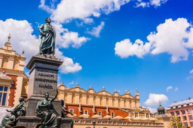 Krakow, Polonya Eski Şehir Ana Pazar Meydanı