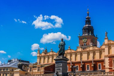 Krakow, Polonya Eski Şehir Ana Pazar Meydanı