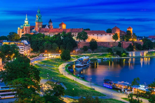 Вид на замок Вавель у Кракові, Польща — стокове фото