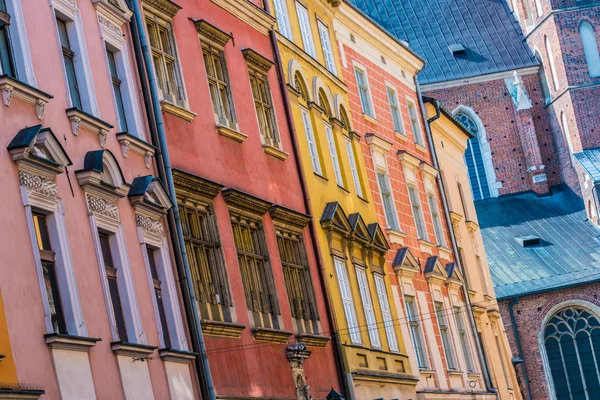 Historic architecture of the old town in Krakow, Poland — Stock Photo, Image