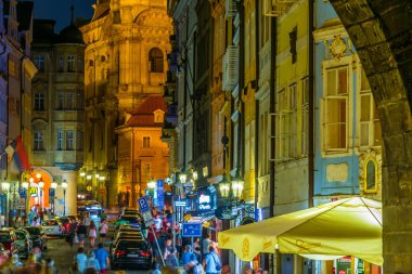 Historic architecture of downtown Prague, Czech Republic clipart