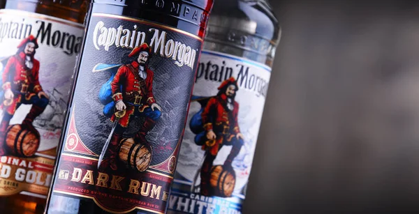 Botellas del Capitán Morgan Rum —  Fotos de Stock