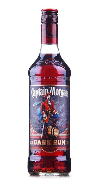 瓶的摩根船长朗姆酒 — 图库照片