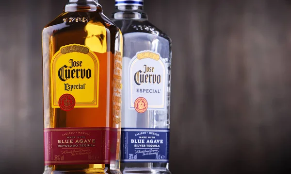 Bottles of  tequila Jose Cuervo — Stock Photo, Image