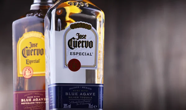 Bottles of  tequila Jose Cuervo — Stock Photo, Image
