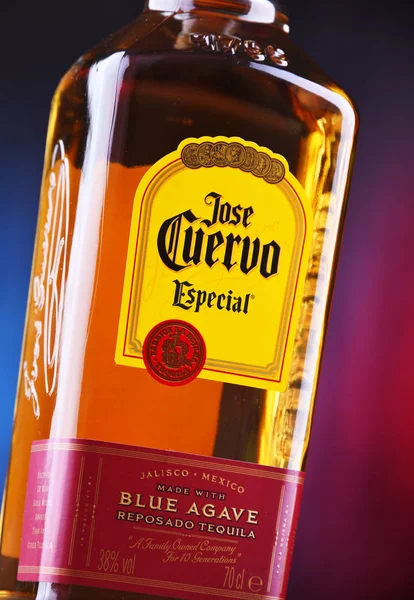 Bottle of  tequila Jose Cuervo — Stock Photo, Image